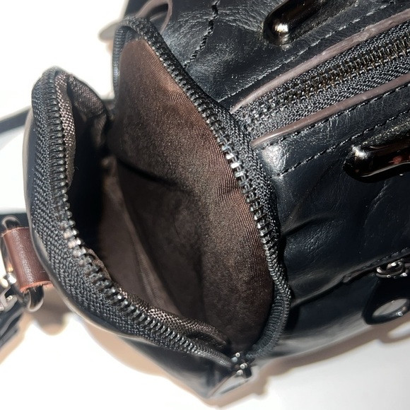 Leather Vintage Design Boston Crossbody Bag/Purse Mint - Picture 7 of 12